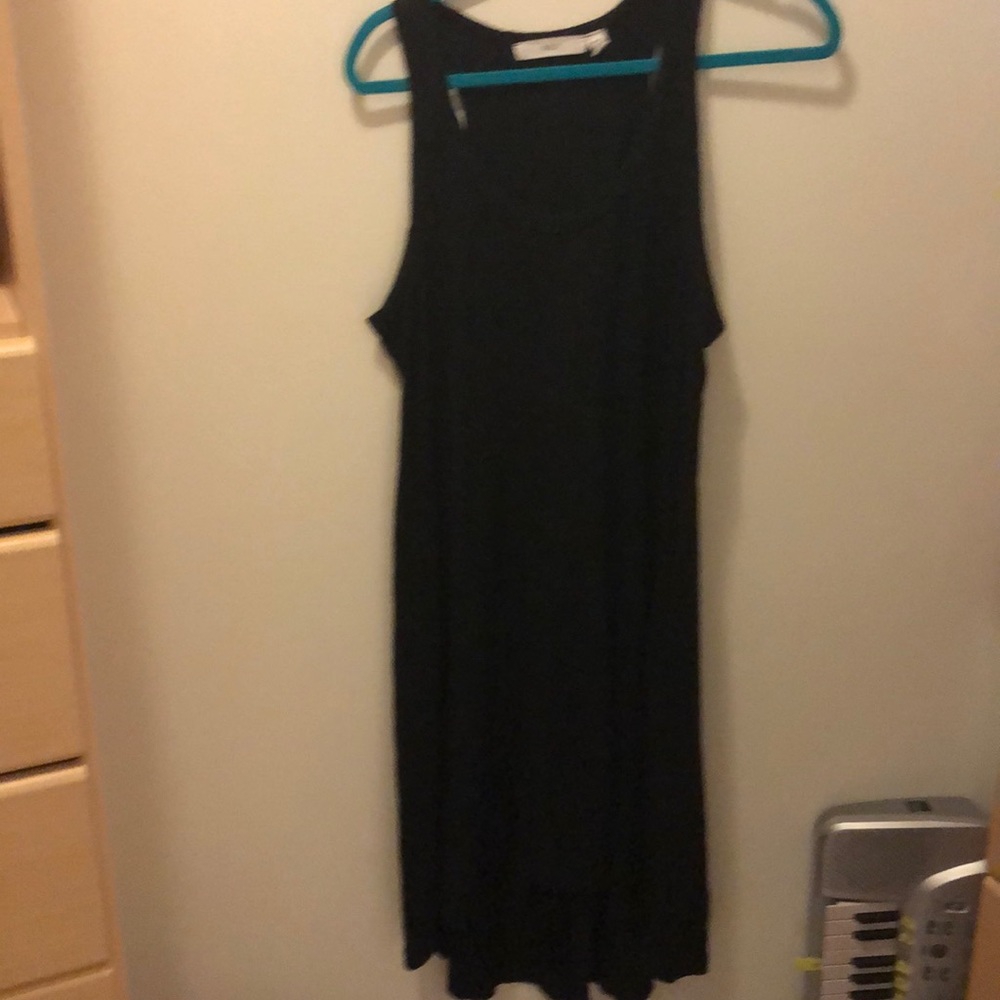 Black midi dress